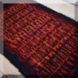 D01. Ryijy 'Kaski' design handwoven rug from Finland. Measures approx. 8 'x 4'4” - $595 
